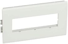 Суппорт с рамкой Legrand Mosaic 6 мод. для кабель-канала Metra с крышкой 110мм белый картинка